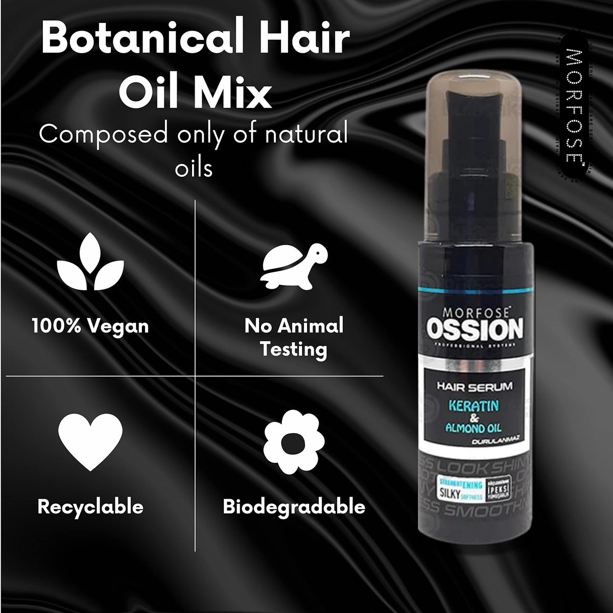 MORFOSE Morfose Ossion Hair Serum with Keratin And Almond Oil 75 ml