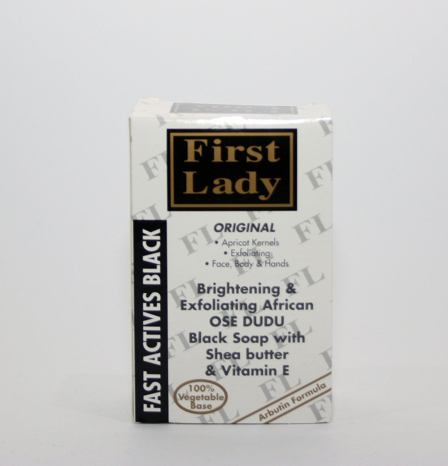 First Lady Skin Brightening & Exfoliating African OSE DUDU OSUN Black Soap 200g - with Shea Butter & Vitamin E