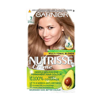 Garnier Nutrisse Permanent Hair Dye, Natural-looking, hair colour result, For All Hair Types, 7 Dark Blonde