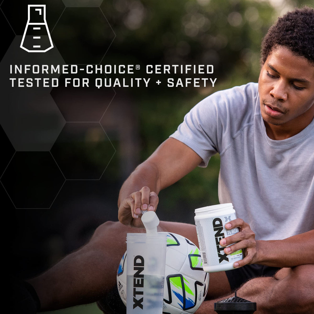 Scivation XTEND Original BCAA Powder Lemon Lime Squeeze 30 Servings | 7g BCAAs Per Serving | Sugar Free Branched Chain Amino Acids and Electrolytes Powder for Post Workout Muscle Recovery and Hydration