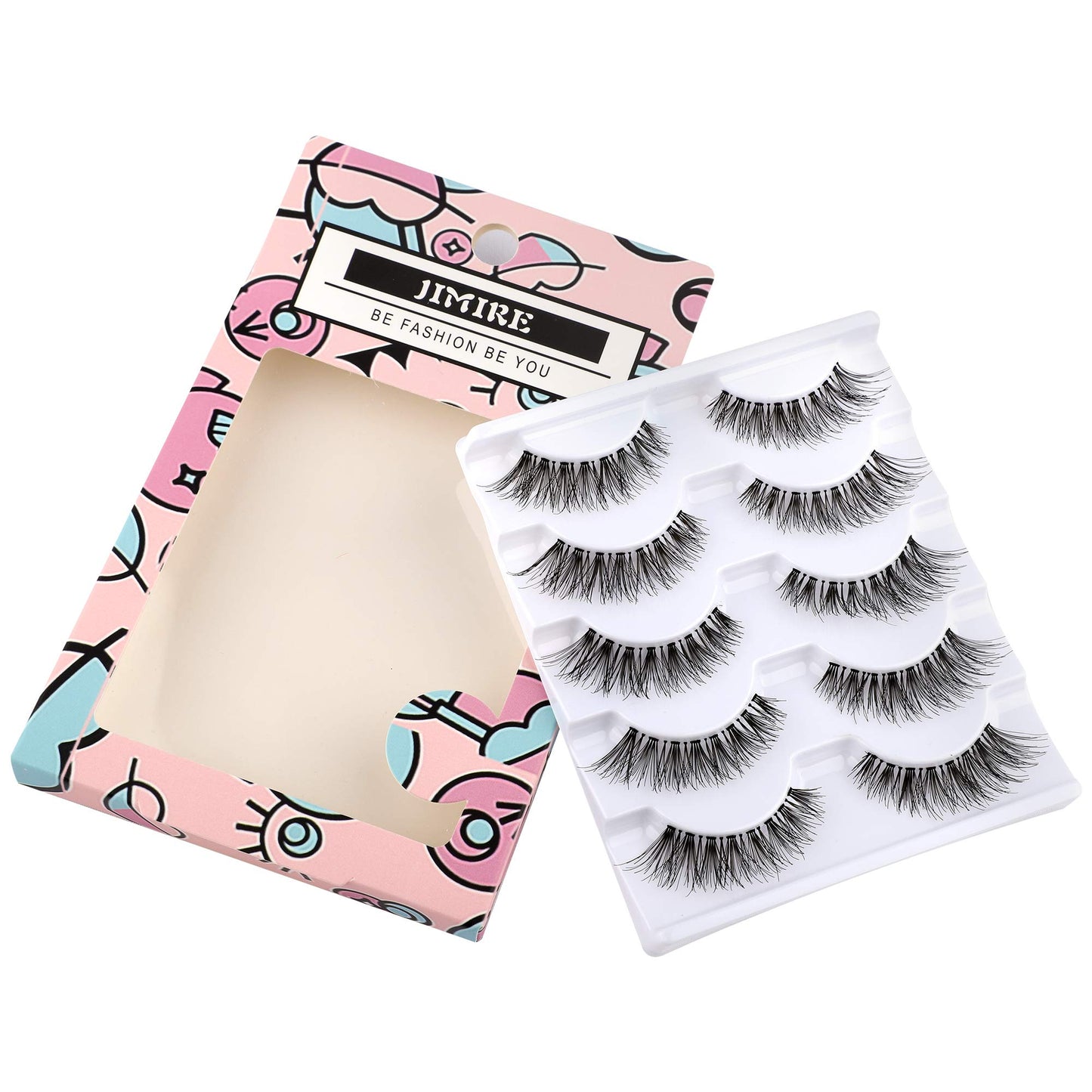JIMIRE False Eyelashes Multipack Natural 110 Eyelashes