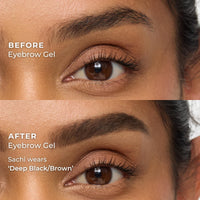 WUNDERBROW Eyebrow Gel, Waterproof, Smudgeproof, Lasts for Days, Shade: Deep Black/Brown, Vegan and Cruelty-Free