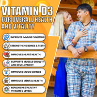 Tresible Vitamin D Tablets (5 Weeks Supply) - High Strength Vitamin D3 20000 IU Tablets to Support Immune System, Teeth, Bones, and Muscles - 35 Count Vitamin D 1000IU Tablet for Children and Adults