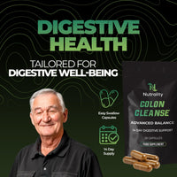 Nutrality 14 Day Colon Cleanse Detox Food Supplement | Gut Cleanse & Bowel Support | Gut Health, Bloating Relief for Men & Women | Constipation Relief for Adults - 28 Capsules