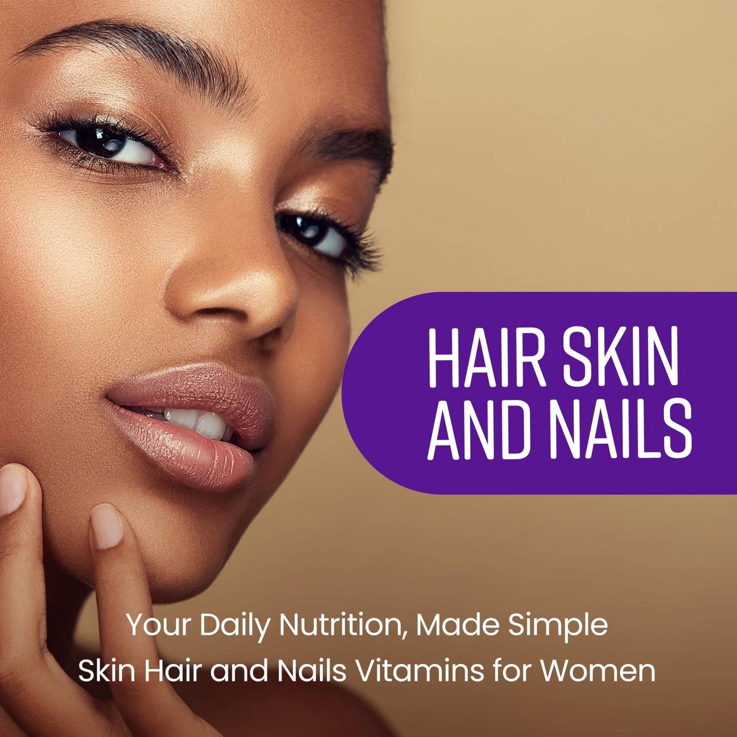 VitaBright Biotin Hair Growth Vitamins | 12000mcg | 400 D-Biotin Tablets with Coconut | Vegan Hair Vitamins for Women and Men | High Strength | Vitamin B7