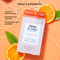 VOESH Pedi In a Box 4 Step Fruity Trio 3 Pack, Mango Delight, Tangerine Twist, and Vitamin Recharge, At Home Pedicure Treatment, At Home Pedi, Spa Treatment, Vegan Beauty, Foot Spa, Luxury