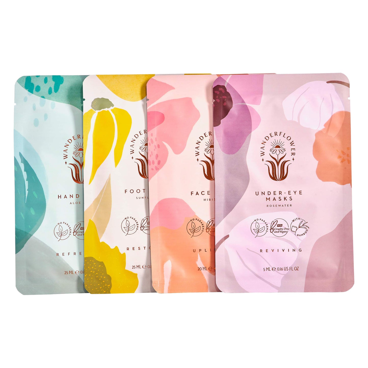 Wanderflower Sheet Mask Gift Set, Hibiscus