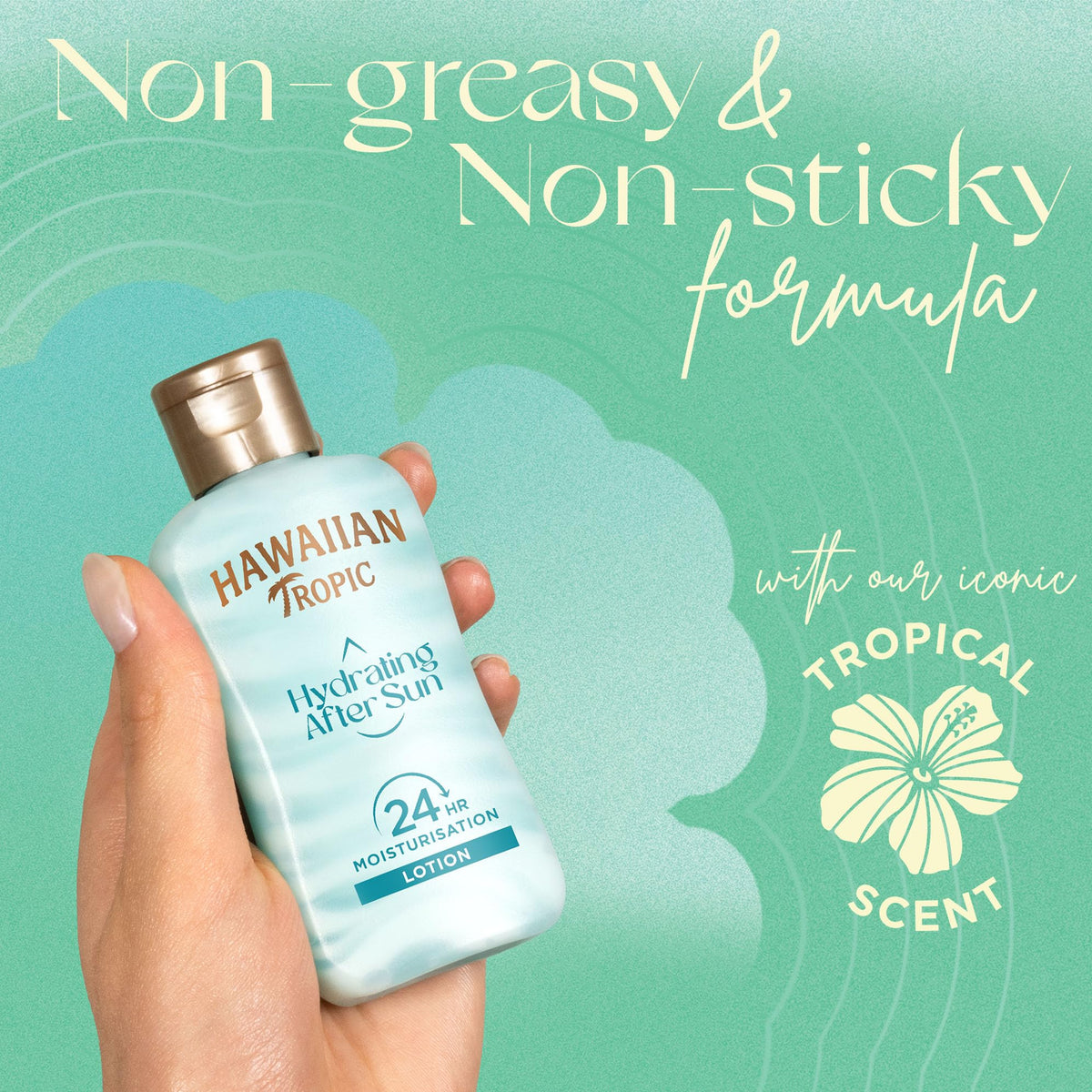 HAWAIIAN Tropic Hawaiian Tropic - Hydrating After Sun - Helps to preserve your tan, 60 ml, Travel Size, 24-Hour Moisturisation, With Aloe Vera, Vegan
