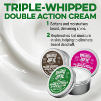 TRADEMARK GNARLY JOE EST.MMXVII Gnarly Joe Beard Softener & Face Cream for Men - 3 x 85g Tins (255g)