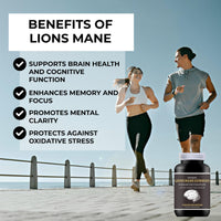 Fraction One Lions Mane Mushroom Gummies 4000mg - 120 Gummies - 60 Servings - Lions Mane Extract 15:1, Black Pepper, Bioperine Extract 10:1 & Vitamin B1 - Brain Supplement - Alternative to Lions Mane Powder