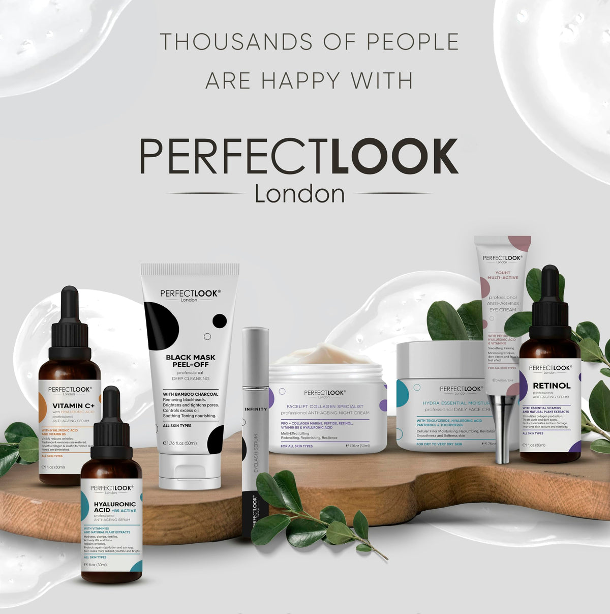 PERFECT LOOK LONDON Perfect Look London Collagen Specialist Night Face Cream with 0.3% Retinol, Collagen Marine, Peptide, Hyaluronic Acid and Vitamin B5, Firm and Tone, Anti Wrinkle Cream 50ml