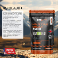 Shilajit 500mg Vegan Capsules -1500mg 30:1 Extract | 60% Fulvic Acid | High Strength Shilajit for Men & Women| Rich in Trace Minerals | No Additives & Fillers by PROELITE (30 Capsules)