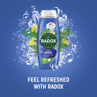 Radox Mineral Therapy Feel Awake 2-in-1 body wash & shampoo shower gel with a sea mineral & fennel fragrance for a refreshing shower experience 450 ml