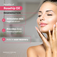 DermaVitamins 100% Organic Cold-Pressed Rose Hip Oil (10ml)