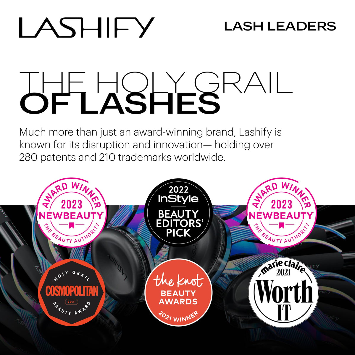 Lashify Bold 14mm Gossamer DIY Eyelash Extensions Refill, Black, Easy False Eyelashes for a Natural Look