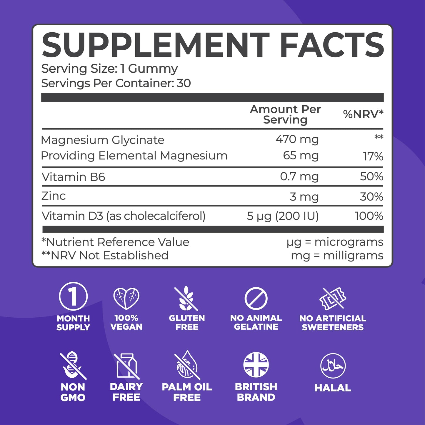 8 Hour Sleepwell Kids Magnesium Glycinate Gummies – 1 Month Supply | Sugar-Free, Vegan & Chewable | 470mg Magnesium for Kids, Providing 65mg to Support Calm Mind & Focus for Children Ages 3+ | Strawberry Flavour