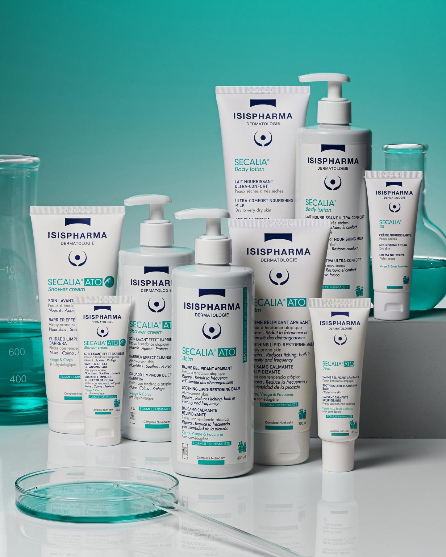 ISISPHARMA SECALIA ATO Balm 40 ml - Body lotion for Dry skin with an atopic tendency - Reduces the frequency and intensity of itching - Body Lotion lipid-replenishing fluid balm - Made in France