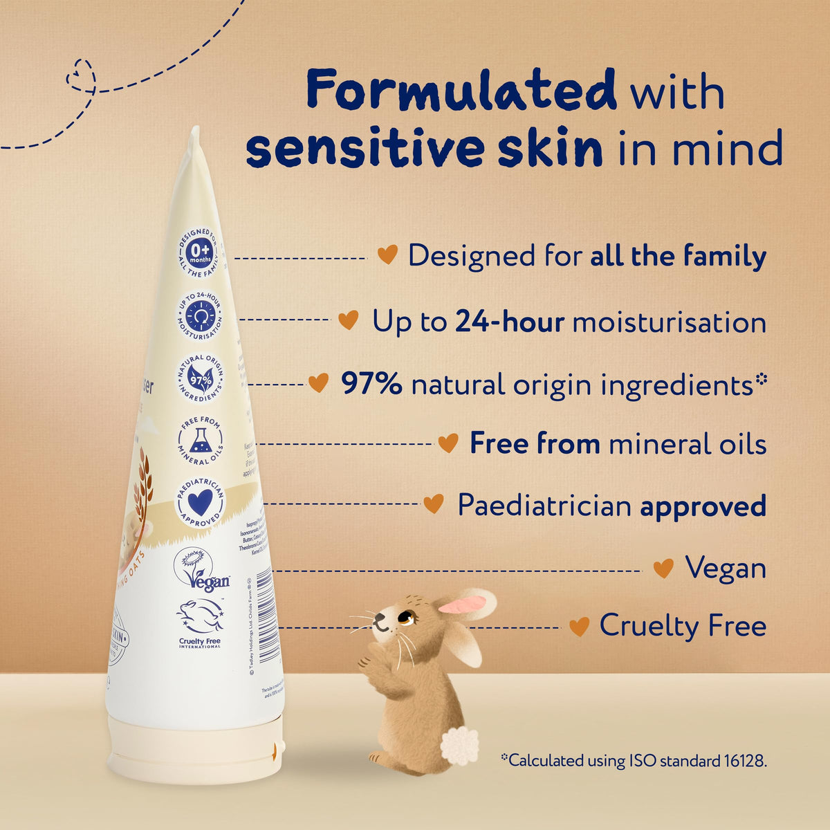 Childs Farm OatDerma Body Moisturiser, Fragrance Free, Soothing Hydration, Sensitive Skin, Emollient, Baby, Kids, 200ml