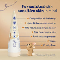 Childs Farm OatDerma Body Moisturiser, Fragrance Free, Soothing Hydration, Sensitive Skin, Emollient, Baby, Kids, 200ml