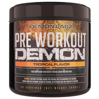 DEMON LABZ Pre Workout Demon, Tropical, 160mg Caffeine + Creatine, 360g