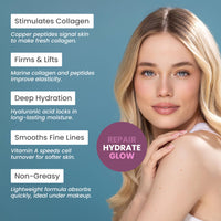 Rejuven8 Collagen Boosting Serum with Copper Peptides & Hyaluronic Acid – Anti Ageing Face Serum for Women – Vegan Skincare – Hydrating Collagen Serum for Fine Lines & Wrinkles – 30ml