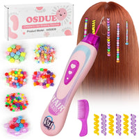 OSDUE Hair Machine Girls, Hair Braiding Accessories, Automatic Hair Braider Machine, Gifts, Hair Decoration for girls (Rose)