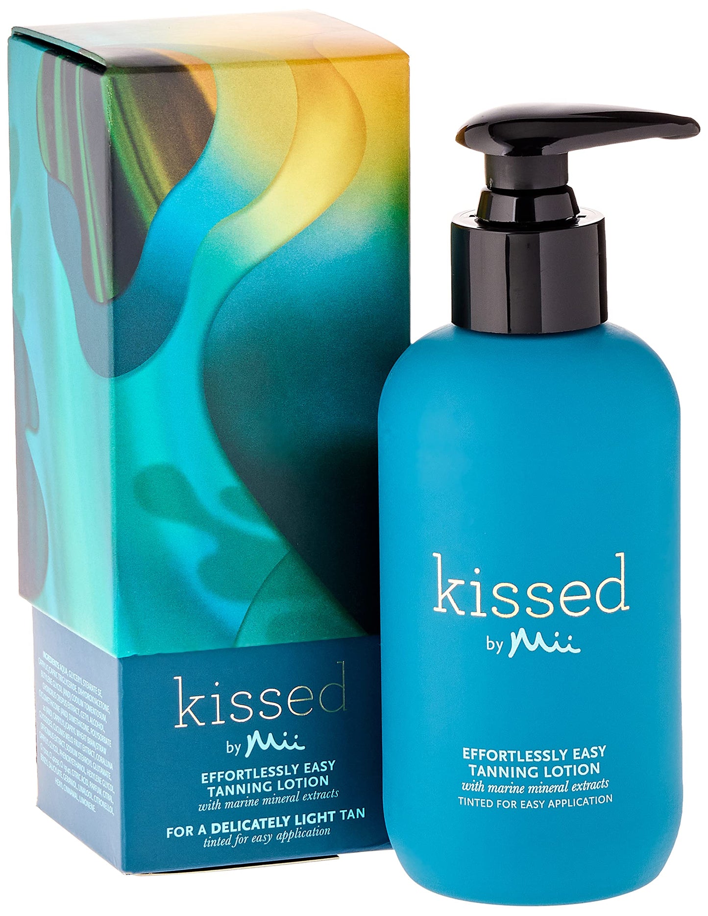 Mii Cosmetics | Kissed Effortlessly Easy Tanning Lotion | Hydrate Skin & Flawless, streak-fee tanning | Light 200ml