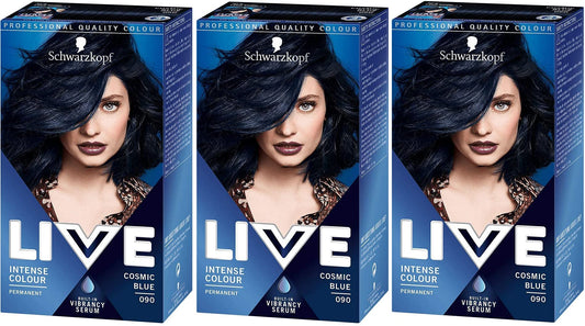 Schwarzkopf Live XXL Colour, Cosmic Blue Number 90 - Pack of 3 by Schwarzkopf & Henkel