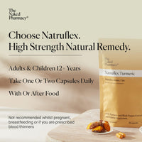 The Naked Pharmacy | Natruflex | Joint & Muscle Pain Relief | Aids Sports Performance | Natural Turmeric and Black Pepper Capsules | High Strength | No Additives | Vegan | 60 Capsules