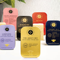The Edinburgh Natural Skincare Company Ltd. Queen Bee Eco-Refill Luxury Solid Hand Cream Bar – 100% Natural Moisturiser for Very Dry Hands | With Beeswax, Cocoa Butter & Coconut Oil | 50g | Packaging May Vary