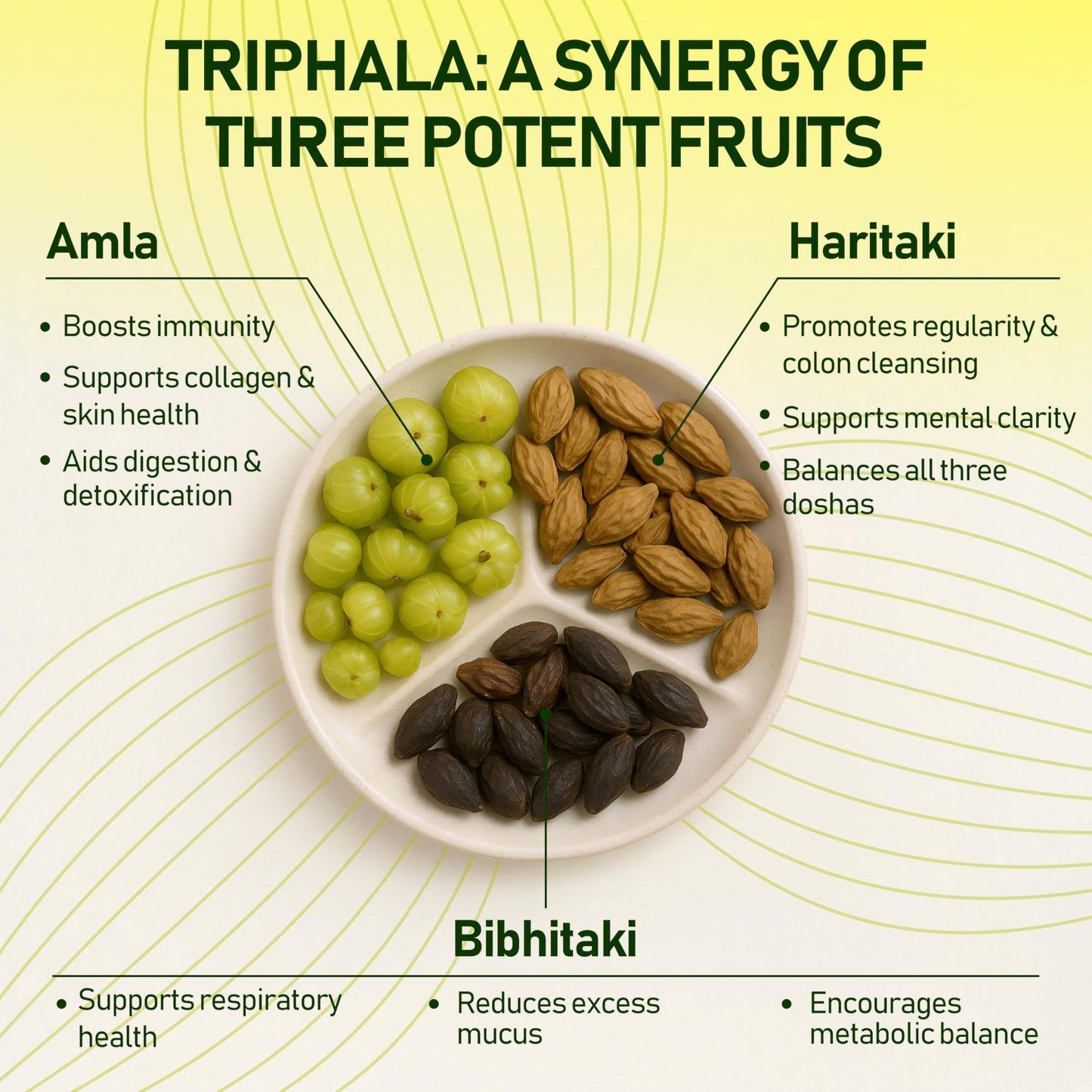 Triphala Powder Organic Capsules - 2000 mg - 240 Capsules - Pure Whole Fruit Triphala Organic Capsule - Natural Constipation Relief & Digestion Support - FuelFinity® - Clean Ayurvedic Detox Vegan