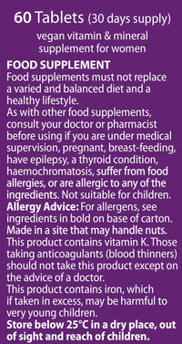 Wellwoman Vitabiotics Vegan Tablets