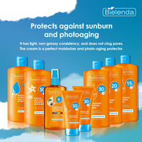 Bielenda Sun Care - Very High Protection: 50 Spf Uvb Uva - Water Resistant, Chlorine Resistant, Moisturizing - Sun Care Face Cream High Protection Spf 50-50 ml