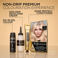 L'Oreal Paris Preference Hair Dye, Luminous Permanent Rich Hair Colour, Long Lasting Brilliance, Achieve Radiant, Salon-Inspired Results, Shade: 74, Dublin