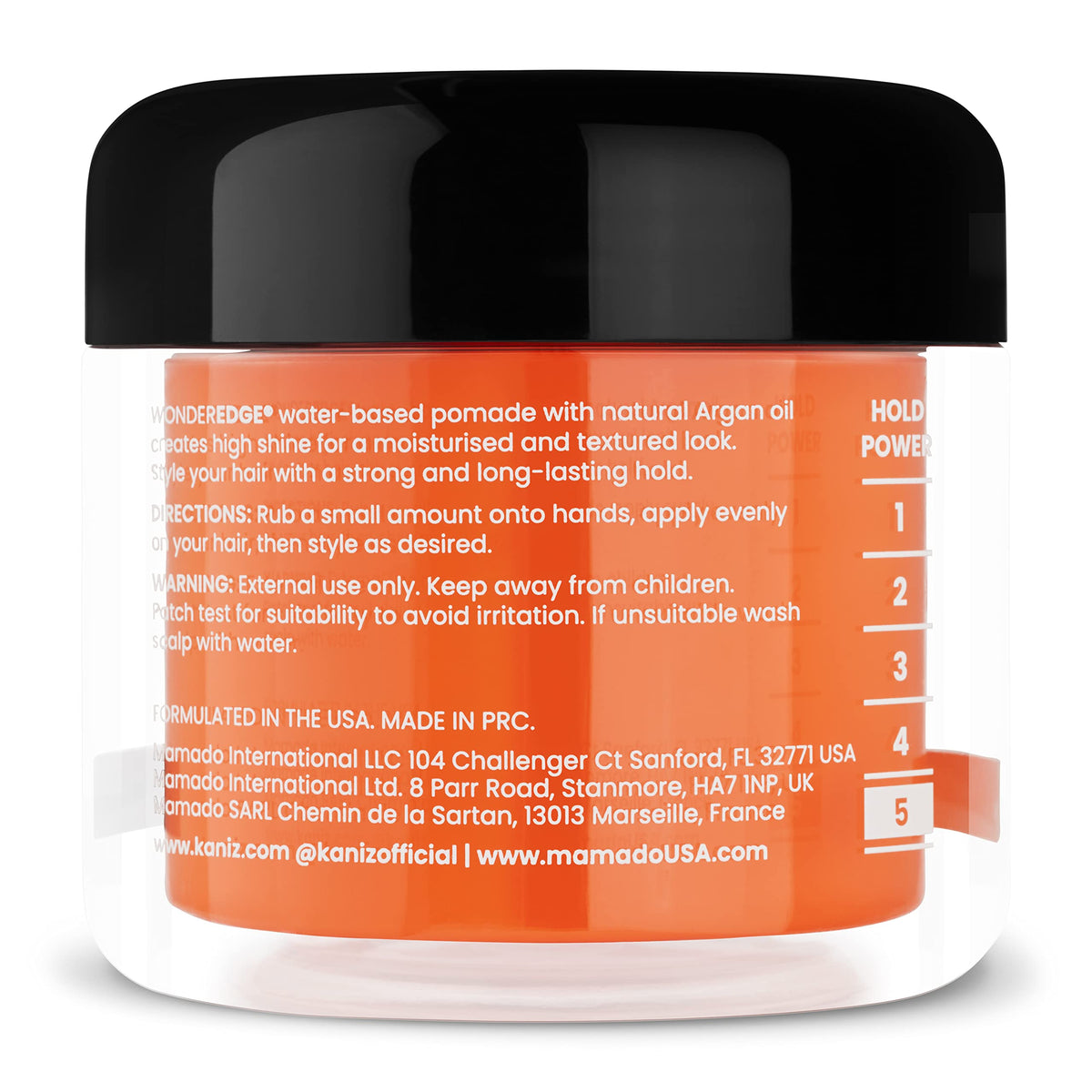 Kaniz Wonder Edge Pineapple water based pomade 120 ml, Orange