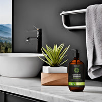 Castor Oil Shampoo with Biotin, Ricin Oil and Argan Oil For Growth & Restores Volume Hair, For Thinning and Damaged Hair Paraben Free Sulfate Free