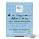 New Nordic Ltd New Nordic Magic Magnesium Malate - 800 mg Extra Strength - Vitamin B Complex & Vitamin D - Muscle & Sleep Support for Women & Men - 60 Tablets