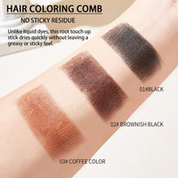 DMQ Temporary Hair Color Stick, 20G Light Brown Hair Dye Comb,Instant Coverage, Quick Styling & Concealing, Portable Dye Comb For Travel Business Trips (Light Brown)