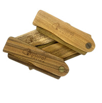 NATURAL NATION Folding Wooden Beard Brush / Hair Comb Pocket Sized Durable Anti-Static Mens Eco Friendly Natural
