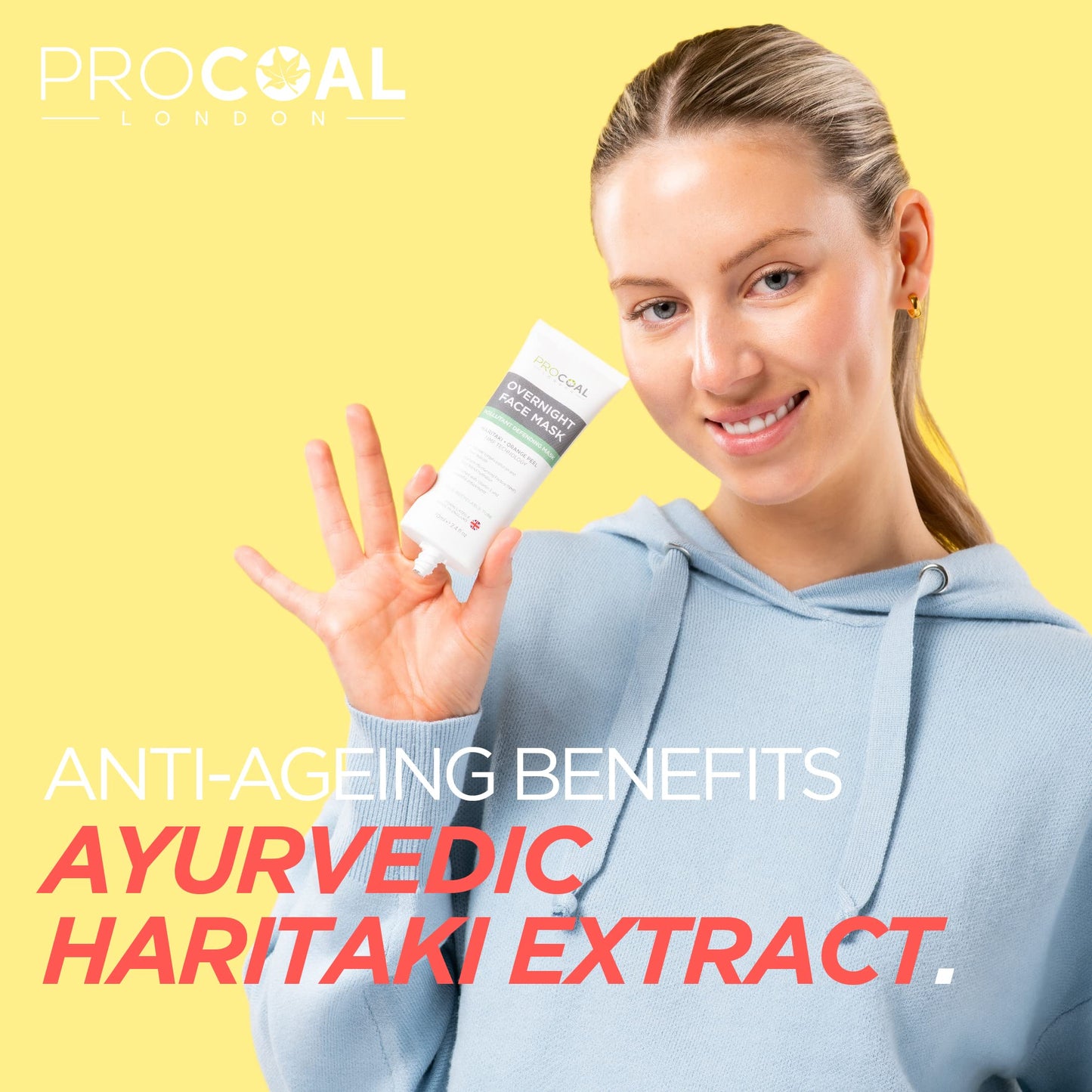 NEW Overnight Face Mask, Hydrating Anti-Pollution Sleep Mask 70ml by Procoal - Fights Pollutants & Replenishes Skin’s Natural Moisture, 100% Recyclable Packaging, Cruelty-Free - Made in UK