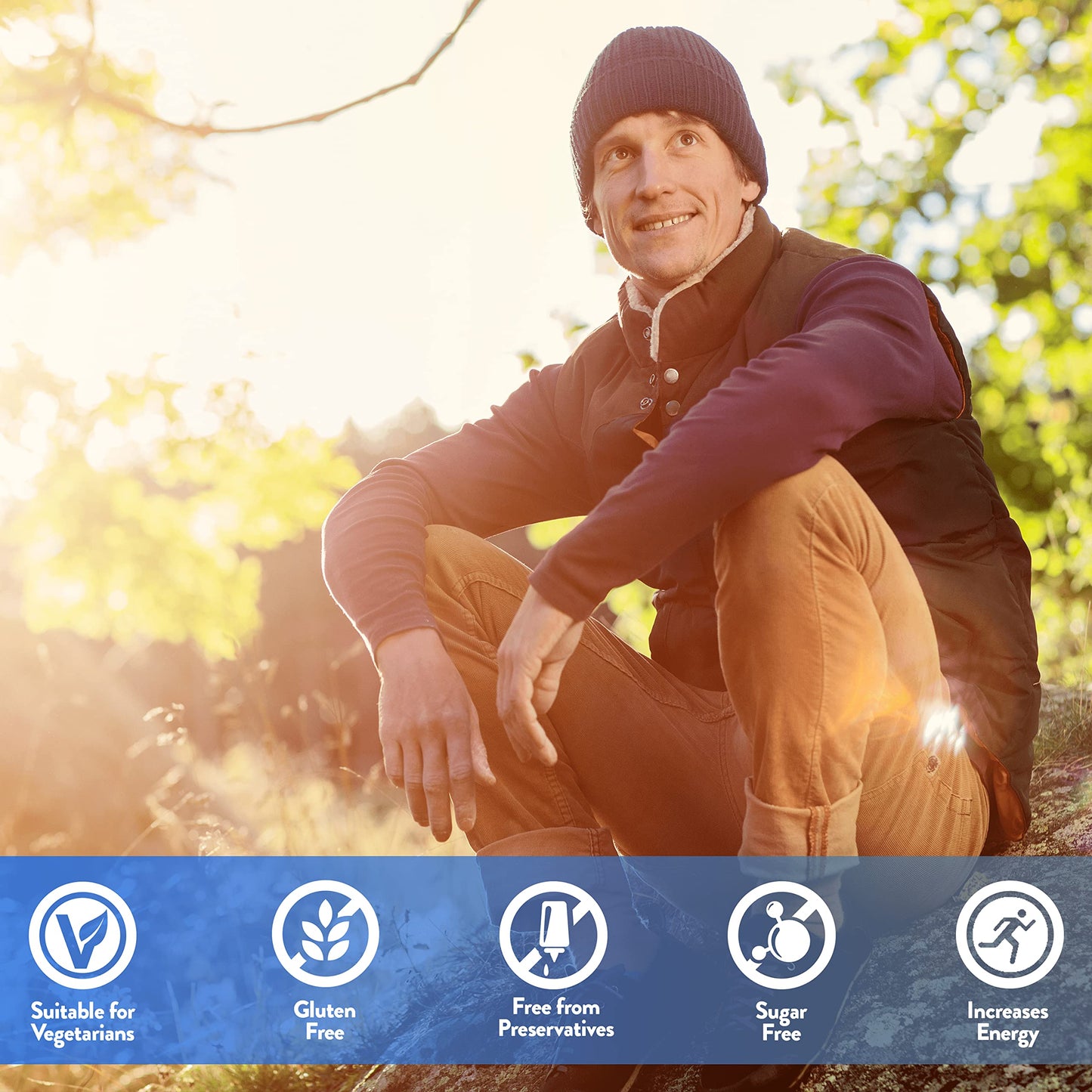 Active Iron Men | 30 Iron Capsules & 30 Multivitamin Tablets | Iron Supplement with Zinc, Vitamin C, D and High Dose B Vitamins | 1-Month Supply