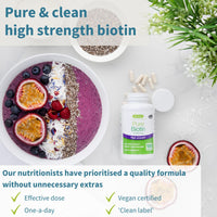 Igennus Healthcare Nutrition Igennus Clean Biotin 10,000 mcg, 180 High Potency Capsules, One-a-Day, High Strength D-Biotin, Lab Verified, Vegan & Hypoallergenic