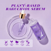 ANAI RUI ANAiRUi Christmas Gifts Bakuchiol Serum 50ml, Retinol Alternative Face Serum for Face and Neck, Hydrating, Smoothing, Anti Aging, with Hyaluronic Acid & Peptide