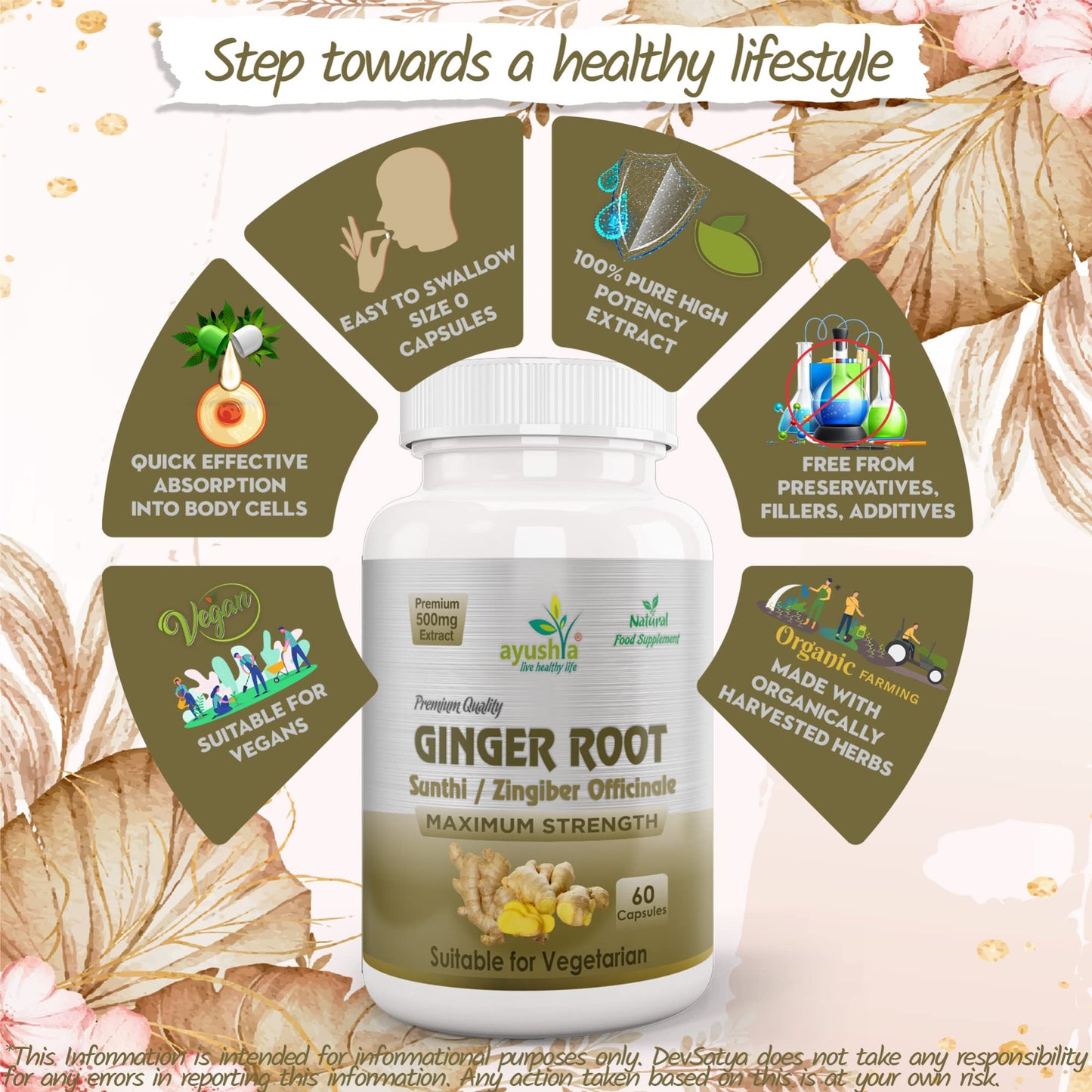 Ayushya Ginger Root (Sunthi) Capsule