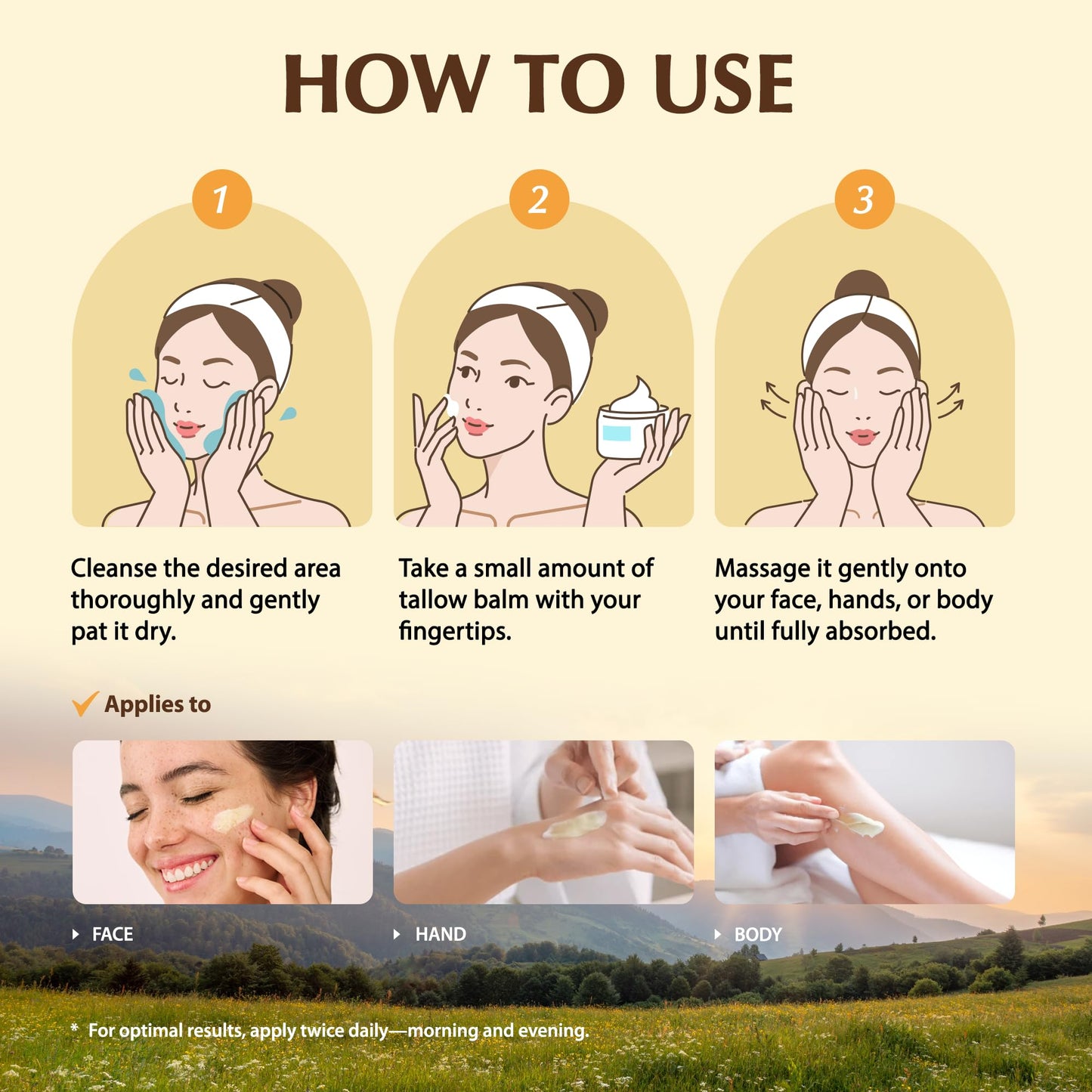 Vigority Beef Tallow Balm for Women