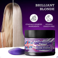 Ronney RONNEY Purple Hair Mask for Blonde Hair - Supports No Yellow Shampoo - 300 ml Blonde Hair Mask for Blonde, Bleached, Grey and Silver Hair Colour - Add Shine, Cool Tone, Lighten and Soften