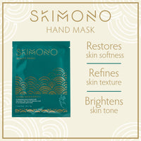 SKIMONO Skimono Hydrating Hand Mask Gloves for Dry Hands Repair (4 Pairs) - Moisturising Hand Treatment Gloves with Shea Butter, Collagen, Aloe Vera & Hyaluronic Acid - Spa Gloves for Soft, Smooth Skin