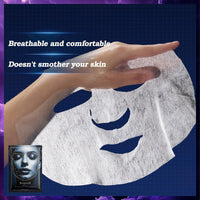 Micro Molecular Protein Hydrating Translucent Deep Moisturizing Mask, Makeup Base After Sun Repair Daily Care Mask for Moisturizing Dry Skin (5 pieces)