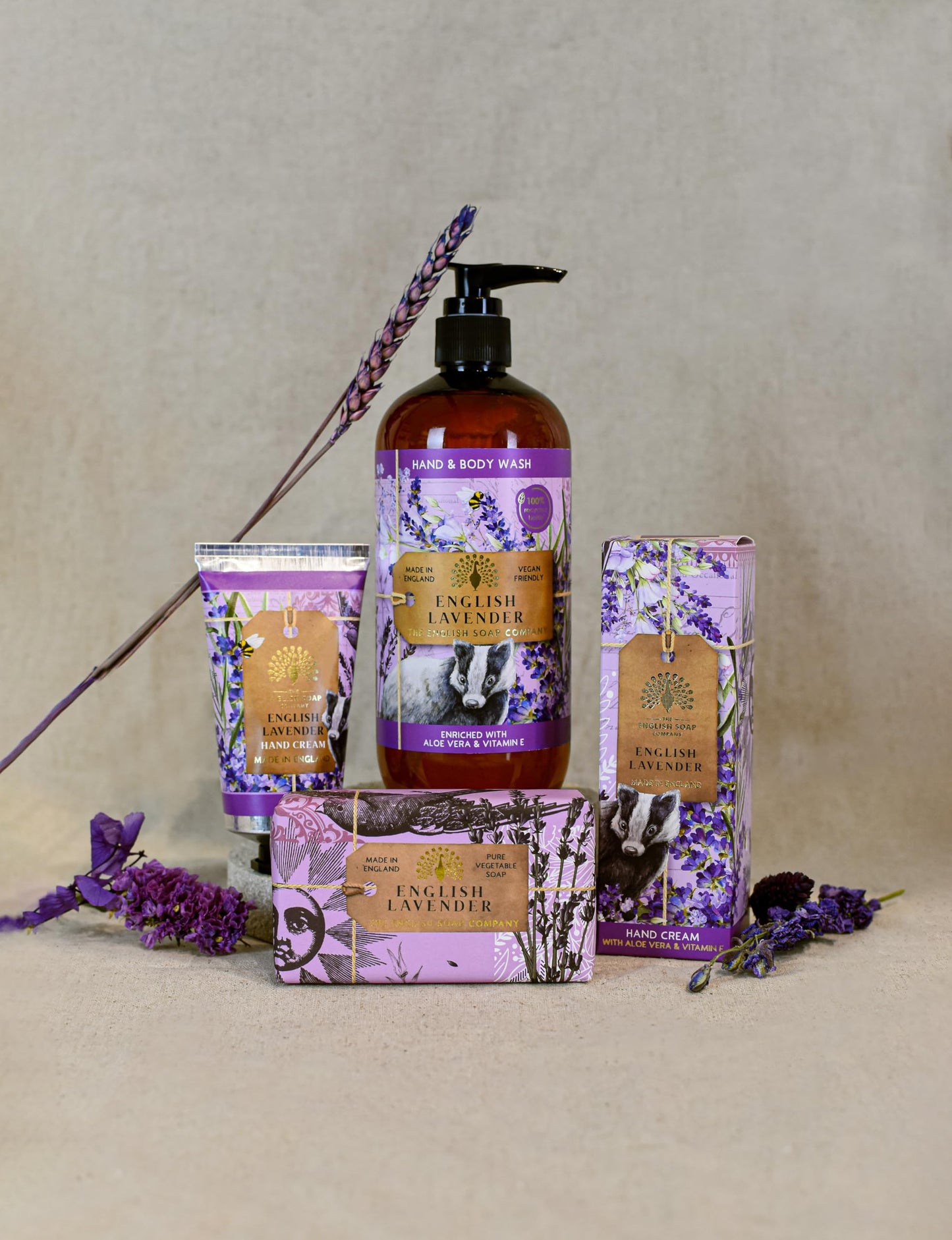 The English Soap Company Anniversary Hand Cream, Lavender Hand Cream, Moisturising Hand Cream for Men and Women, English Lavender Scent 75ml