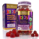 Bio Mirco BioMirco Kids Immune Support Vitamins, Zinc for Kids, Immune System Booster, Triple Immunity Gummies, Delicious Taste Children's Gummy with Vitamin C, Zinc and Natural Elderberry, Daily Immunity